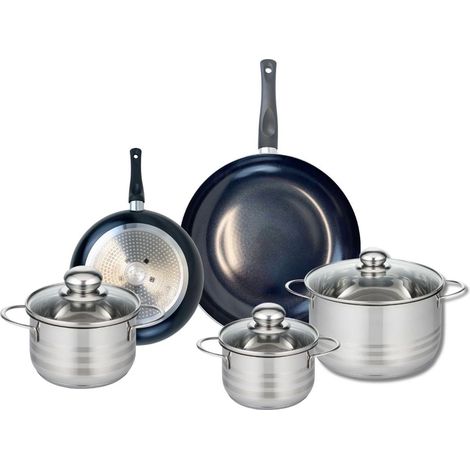 Ensemble de 2 Poêles de cuisson 20 et 28 cm et 3 faitouts 14, 16 et 20 cm Elo Prima Brillant (1/5)