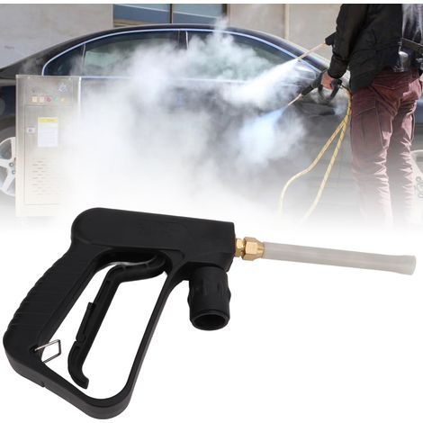 Accessoires pour pistolet de nettoyage à vapeur mobile pour lavage auto : pistolet de pulvérisation à vapeur haute température 300℉ (3-10 m), tête plate en forme d'éventail, buse à large orifice, inte (1/5)