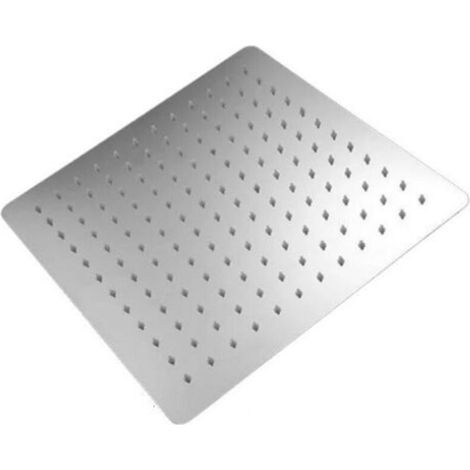 Pommeaux de douche carrés, grande pomme de douche à effet de pluie en acier inoxydable, couverture complète du corps (pomme de douche de 8 pouces) (1/2)