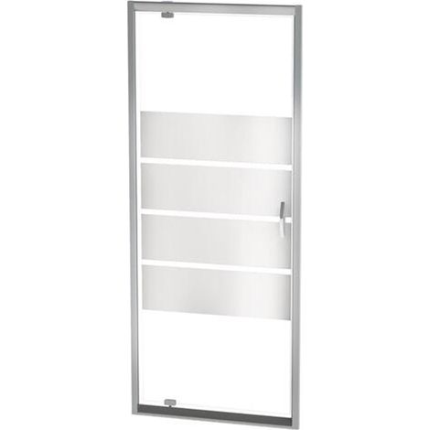 Paroi porte pivotante ERIS 2 - profilés chromés - L 90 x H 190 cm - ONDEE By Ayor (1/3)