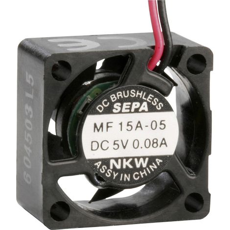 SEPA MF15A05 Axiallüfter 5 V/DC 0.6 m³/h (L x B x H) 15 x 15 x 8 mm