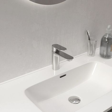 Miscelatore lavabo senza scarico cromato Kerry (1/4)