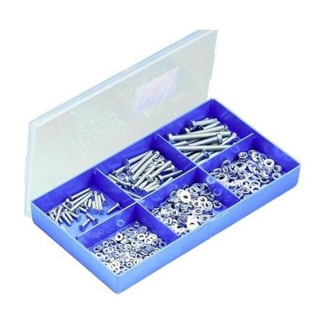 Surtido de tornillos na 804444 zincado 400 piezas