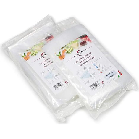 Rouleaux et Sacsd'emballage pour Machine sous vide. sans bisphénol A. Cuisson sous Vide. Universels et Compatible avec Toutes Les Machines sous Vide (100 Sacs 20x30cm) (1/5)