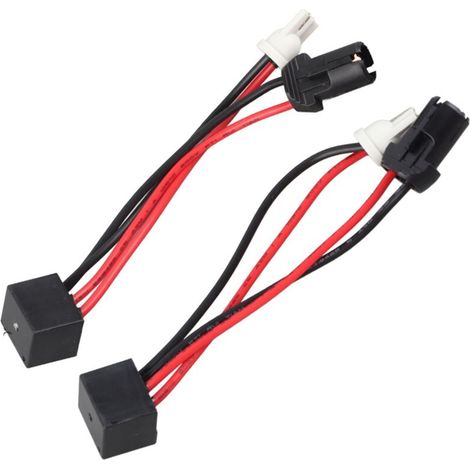 2 Stück T10 LED-Warnleuchten-Entstörer T10 LED-Decoder für Importfahrzeuge Eingebauter Winkelstecker LED-Warnleuchte leuchtet auf T10 Positionsnummernleuchte.