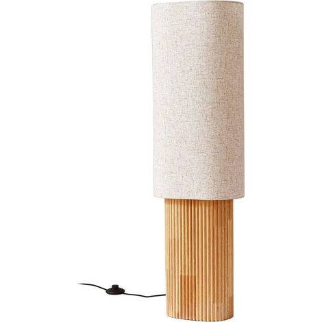 [GEBRAUCHT] B-Ware Lindby Stehleuchte Lampe Kimiko Holz Textil E27 Höhe 100 Cm Stehlampe Leuchte298