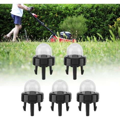 Lot de 5 pompes d'amorçage de carburateur pour tronçonneuses et débroussailleuses, avec bulles d'huile. (1/5)