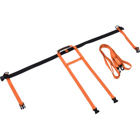 Harnais de sécurité pour enfant ski avec sangle de traction antichute, entraînement au ski, couleur orange (1/5)