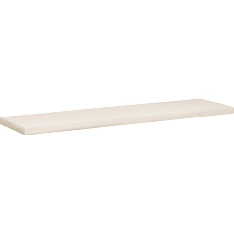 Coussin de siège extérieur pour banc de jardin Crème 186x48x8 cm (1/5)