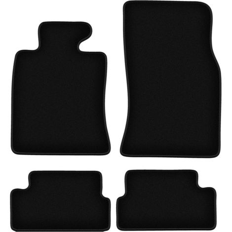 Tapis de sol en velours noir BASIC pour : Mini Cooper II R57 cabriolet (2006-2013)