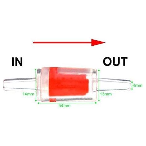Clapet Anti-Retour pour Pompe à Air d'Aquarium Valve de Non-Retour en Plastique pour Tube d'Oxygène de Bassin de Poissons Accessoires de Système d'Aération d'Aquariophilie