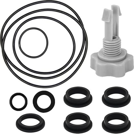 Pièces de rechange pour filtre à sable pour pompes à sable Intex, accessoires pour piscine Intex, 25013 joints pour pompes à sable, pièces de rechange comprenant 1 soupape de purge d'air et (1/5)