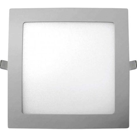 Faretto LED da incasso quadrato 30W 3300lm 30x30cm 4000K Cromato 30000H SECOM