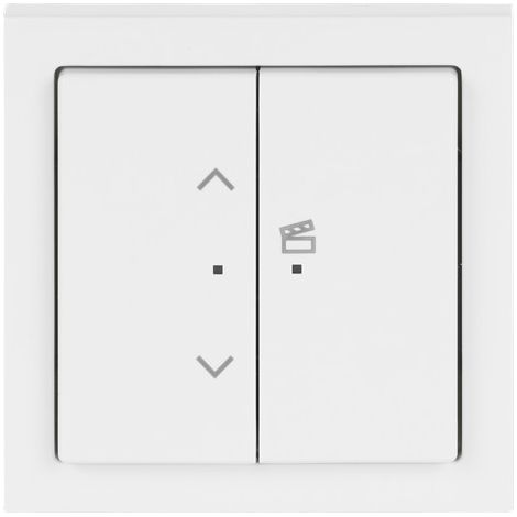 Busch-Jaeger Inserto veneziana flex set completo 2 posti 2 levetta(e) radio bianco studio - future® linear (62731/UJ-84-WL), 2CKA006200A0284
