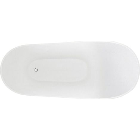 Modern Fluted Freestanding Bath, 1700 x 530 x 820mm, White