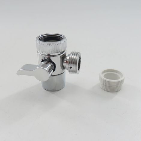 Verteiler für Küchenspülenarmaturen, Waschbeckenarmaturen mit einem Zulauf und zwei Abläufen, Waschmaschinenadapter, T-Stück. (1/5)