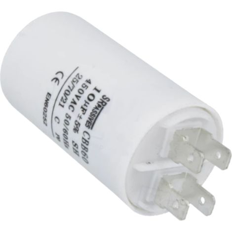 Condensatore di avviamento motore 10uF / 450V (1/2)
