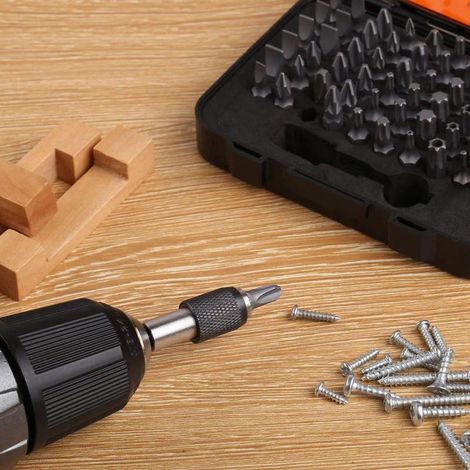 Ensemble de 61 pièces perceuse électrique perceuse à main haute dureté kit magnétique de précision petit boîtier portable une pièce (1/4)