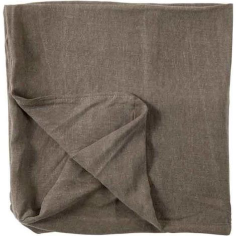 Housse pour Pouf "Monaco" 105x105cm Taupe (1/4)