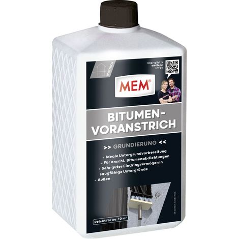 MEM Bitumen-Voranstrich 1 l Grundierung & Imprägnierung (1/2)