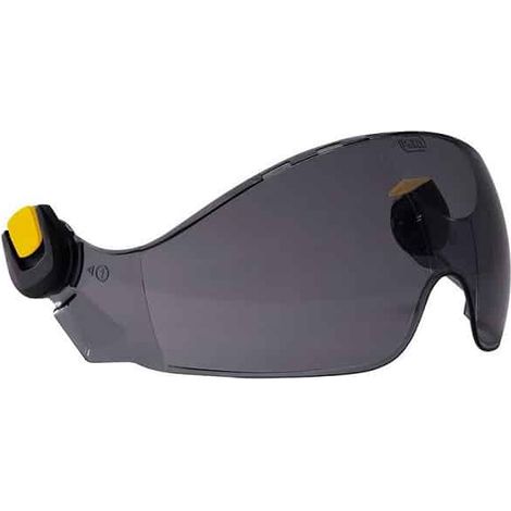 Petzl – Visière de protection teintée VIZIR SHADOW easyclip – Système EASYCLIP pour casques VERTEX et STRATO – Filtre solaire niveau 2,5 – Anti-rayures et anti-buée
