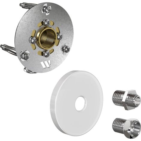 Robifix (WC/Lave-main) MONO PER Ø16 - Mâle 3/8" (12/17) à sertir + cache blanc - Watts