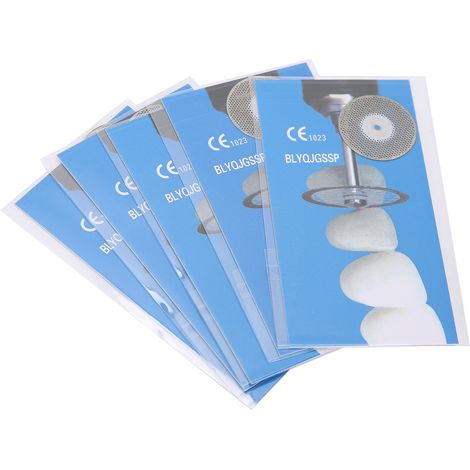 5pcs Lot Disques Diamant Double Face pour Coupe et Polissage Dentaire - Outil de Soin Buccal 1 (1/5)