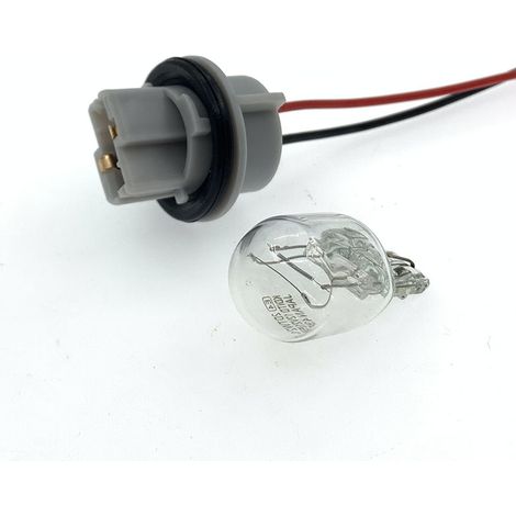 T20 brake and turn signal holder for cars, dual filament and single filament 7443, reverse light bulb holder, socket 7440 -- T20 single filament bulb + bulb