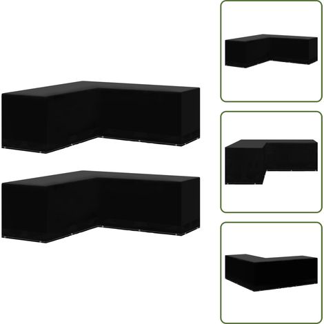 Telo per mobili - vidaXL Teli per Mobili da Giardino 2 pz a L 12 Occhielli 250x250x90 cm - Protezione da pioggia