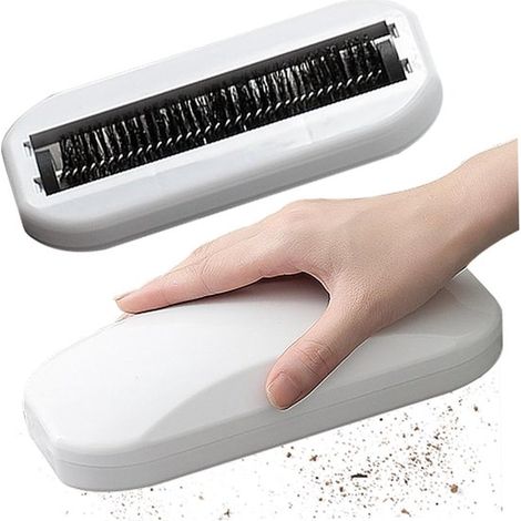 Ramasse-miettes de table - Balai portatif - Design compact - Aspirateur de miettes sans piles - Balai à rouleau - Brosse à miettes (1/5)