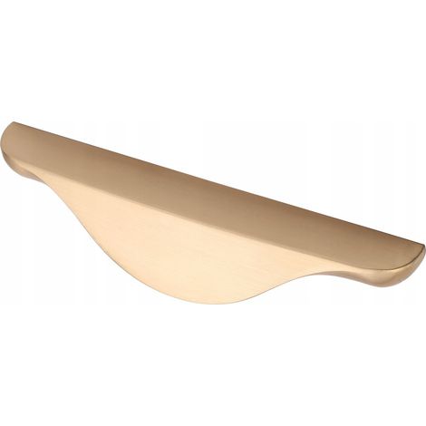 Tirador de mueble dorado, tirador de mueble metax-128 de metal dorado cepillado (1/5)