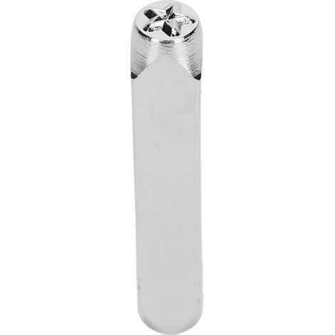 Poinçon de découpe métallique 6mm 1/4" pour bijoux DIY, gravure artisanale et travaux manuels - motif étoile à cinq branches (1/5)