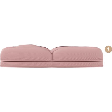 Canapé-lit ergonomique pliable pour adultes et animaux de compagnie – Réglable en 5 positions (90°-180°) avec 2 coussins, fauteuil multifonctionnel peu encombrant pour salon, chambre et coin lecture ( (1/4)