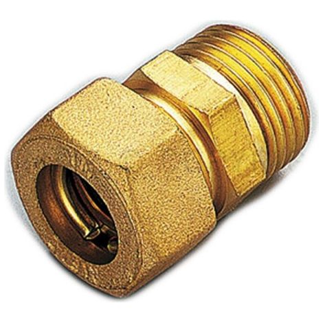 Raccordo 3/8''x12mm maschio a compressione con tenuta o-ring