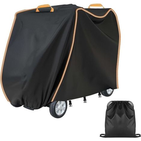 Bardusch-Housse robuste imperméable pour scooter de mobilité - Tissu Oxford 420D avec bandes réfléchissantes et boucles de fixation - Pour scooters à 3 et 4 roues (XL, 144 x 99 x 68 cm) (1/5)