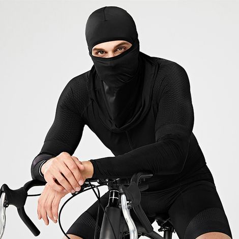 Motorrad-UV-Schutzhaube, elastische Viskose, Sonnenschutz für Fahrer, wiederverwendbarer Nackenwärmer, für Damen und Herren, schwarz XTJ09 (1/5)