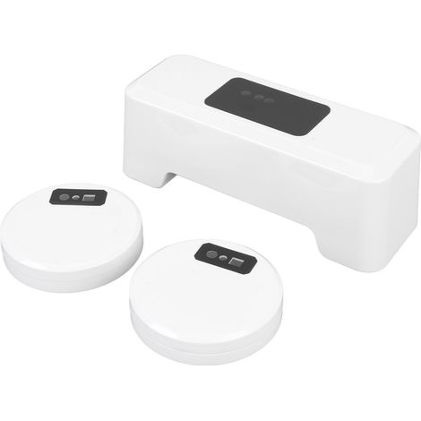 Kit de chasse d'eau automatique sans contact avec capteur externe et 2 capteurs (batterie 2000 mAh, type poussoir). (1/5)