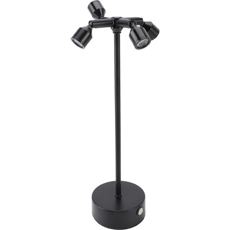 Lampe de bureau LED moderne sans fil, 3 niveaux de luminosité, commande tactile, lumière jaune, rechargeable (1/5)