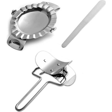3-teiliges Knödelform-Set aus Edelstahl für Pasteten, Ravioli, Topflappen und mehr – ideal für die Küche. (1/5)