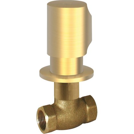 TRES 06151101OM Llave de Paso Empotrada Color Oro Mate 24K - ref: 06151101OM