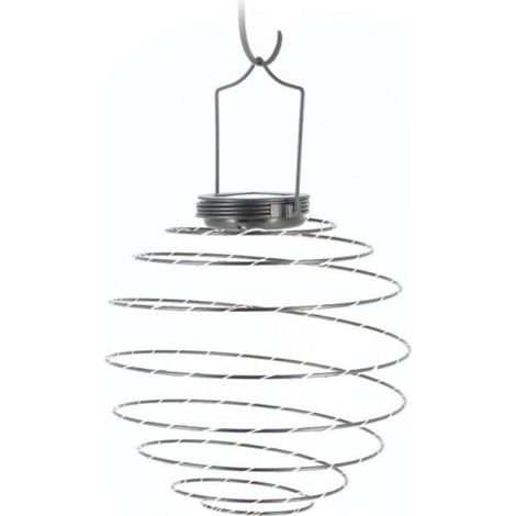 Lampe solaire extérieure en métal noir, diamètre 220 mm, lumière blanche chaude 3000 K, IP44, autonomie 8 heures, idéale pour jardin, terrasse et allées