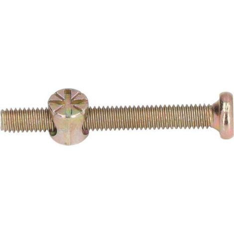 Vis Pour Lit De Bébé - M6 X 60 Mm - Acier Inoxydable Galvanisé - Pour Berceau Chaise Table Support - 10 Pièces (1/5)