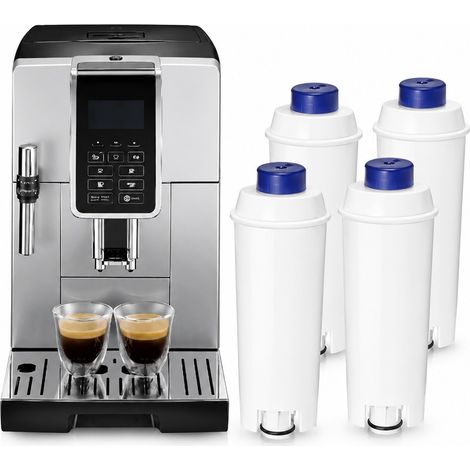 Filtres à eau de rechange pour cafetière Delonghi Dlsc002, charbon actif, blanc (lot de 6) (1/5)