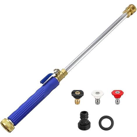 Buse à jet améliorée pour nettoyeurs haute pression, tuyaux d'arrosage, accessoires pour nettoyeurs haute pression Hydro Jet, raccord de tuyau - JBMEDIA (1/4)