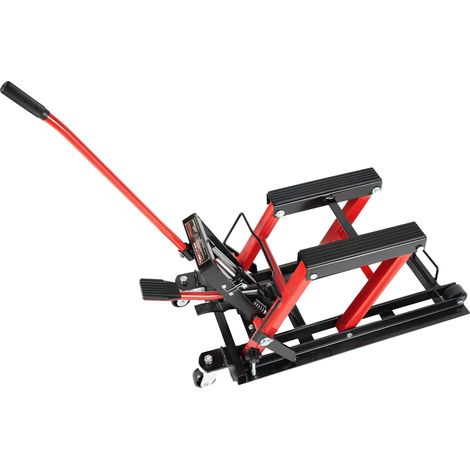 Élévateur hydraulique de moto, haute capacité de charge, construction durable, Rouge (1/2)