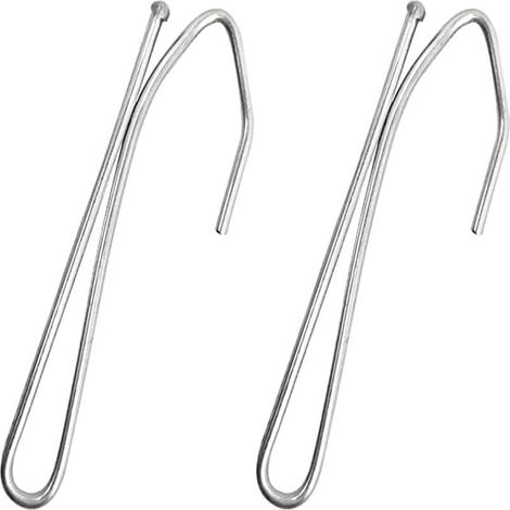 Ensemble de 20 crochets métalliques pour un remplacement facile des rideaux, pièces de rechange pour rideaux facilement endommagés (1/5)