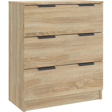 Maison Exclusive - Aparador de madera contrachapada color roble S (1/5)