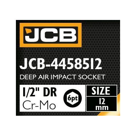 Adaptador de impacto profundo 1/2" 12mm (hexagonal de 6 caras)