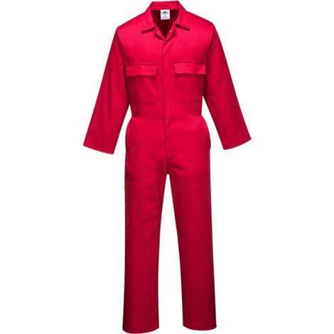 Mono laboral Euro Work  cintura trasera elástica Regular PORTWEST S999 S Rojo