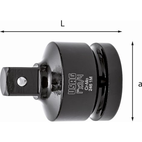 RIDUZIONE RIDUTTORE RINFORZATO PER CHIAVI BUSSOLE BUSSOLA 3/4 A 1/2 1" USAG 246 M - 1" FEMMINA, 3/4 MASCHIO
